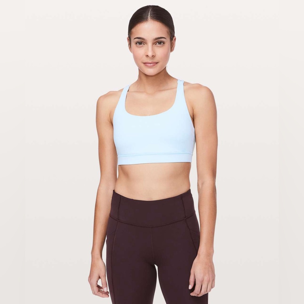 LULULEMON Energy Bra- Sheer Blue (Size 4)